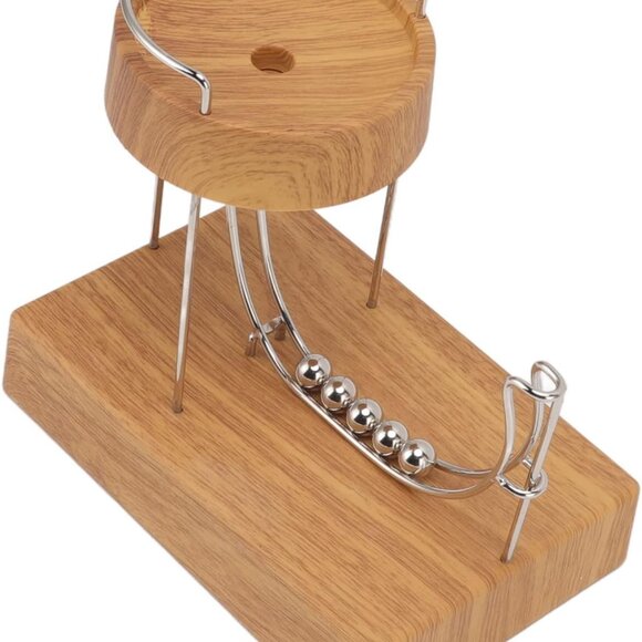 Perpetual Motion Machine Desk Toy, Stainless Steel Kinetic Art Perpetual Motion - Picture 4 of 9